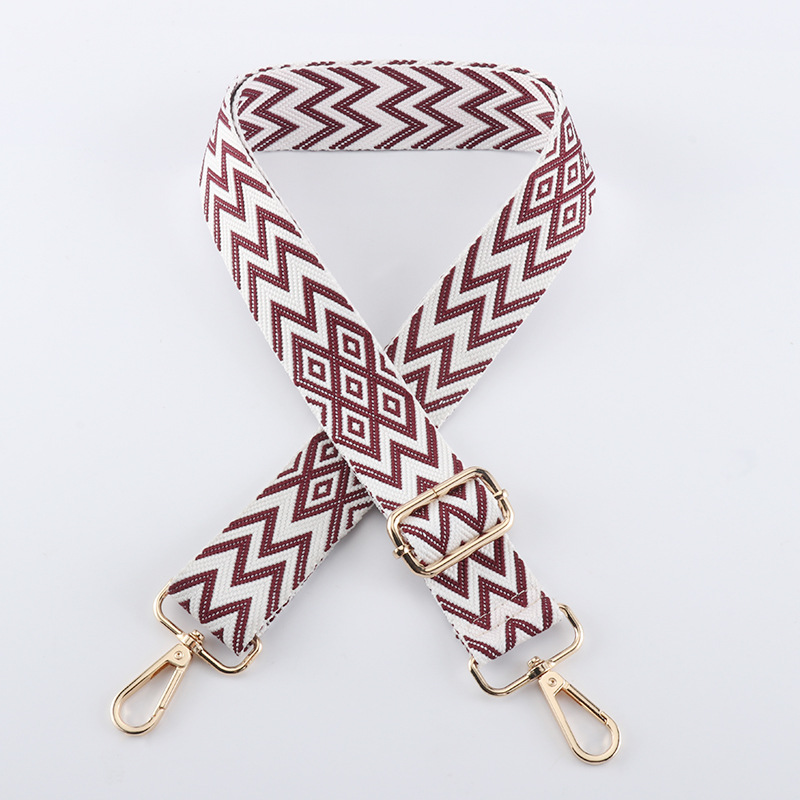 Polyester Geometric Bag Strap display picture 6