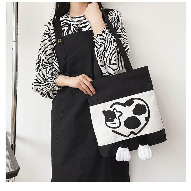 Cartoon Canvas Cute Handbag display picture 1