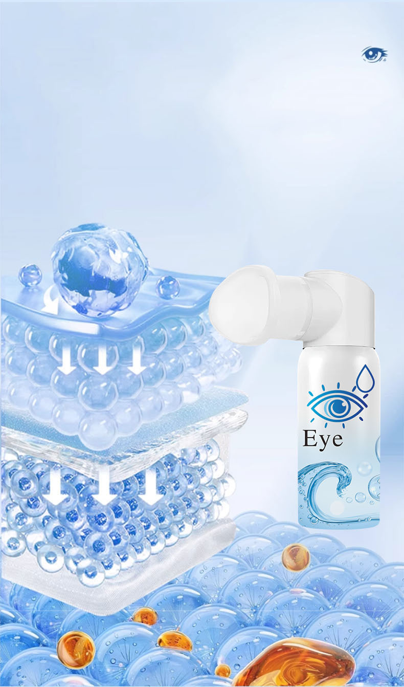 Yao Benren Lutein Blueberry Eye Spray 90ml Plant Extract External Eye Care Mist in use