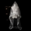 White lace lace veil, 2.6meter