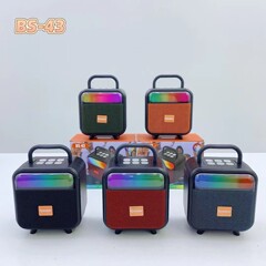 BS43 新しいワイヤレス Bluetooth スピーカーデスクトップミニ Bluetooth スピーカー雰囲気ライトサブウーファー Bluetooth 小型スピーカー
