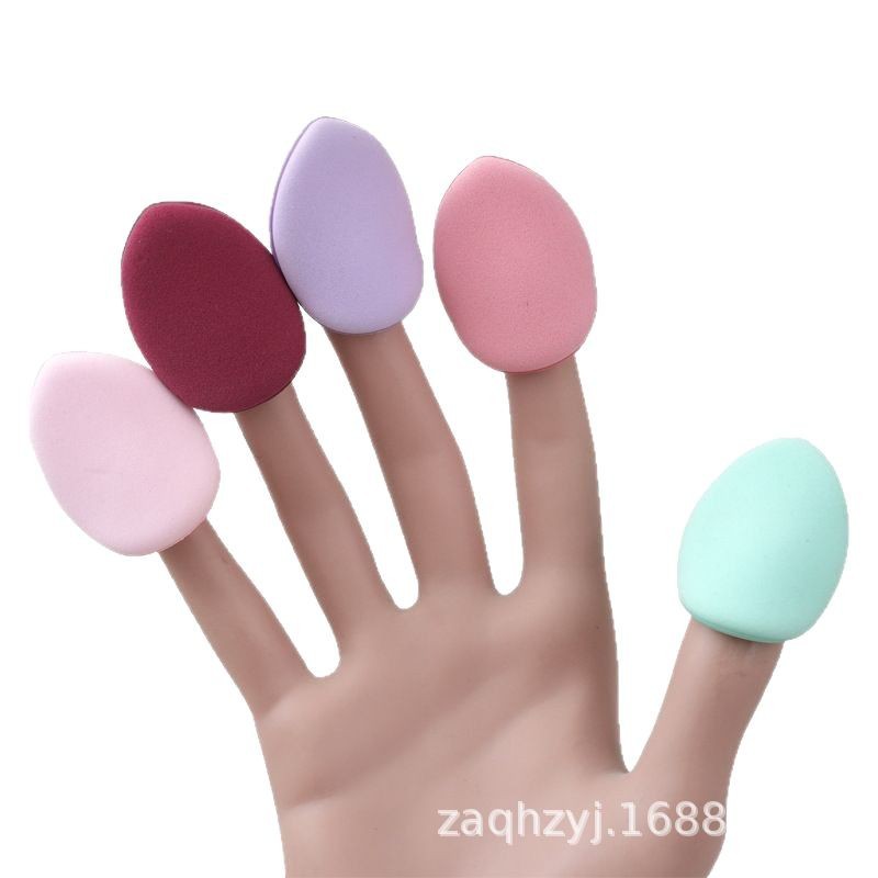 Mini aplicador de maquillaje en forma de corazón, sin látex, compacto, herramienta de retoque de maquillaje, no absorbente, desechable, transfronterizo.