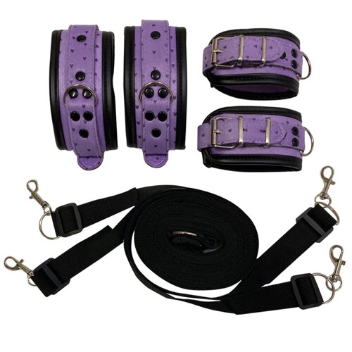 SM adult erotic products restraint set bed bondage straps bed bondage discipline handcuffs manufacturer direct sales