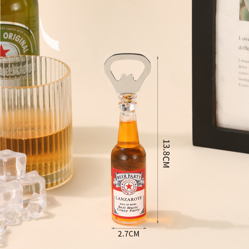 Abrebotellas de cerveza de celebridades de Internet, imanes para refrigeradores de moda personalizados, mini destornillador de cerveza al por mayor