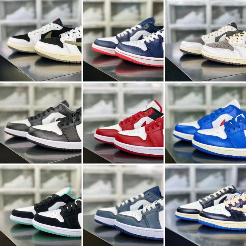 Putian Children's Shoes Running Shoes Pure Original Aj1 Barb Black and White Panda Ash Boys and Girls Shoes Sports Shoes Manufacturer Wholesale