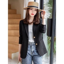 9665浅蓝色西装外套女设计感气质休闲百搭小个子时尚减龄韩版西服