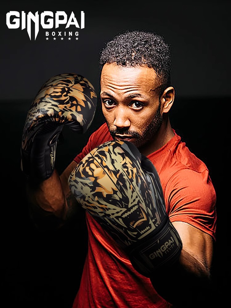 Adult Boxing Gloves Men's Professional Boxing Gloves 16oz Fighting Muay Thai Fighting Sanda Sandbag Training Practical Thickened