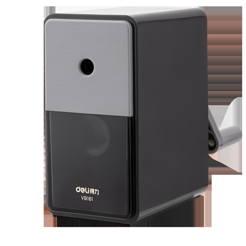 DeLi bocetador afilador de lápiz profesional de los estudiantes de arte, carbón y lápiz de mano afilador de lápiz ajustable siete velocidades