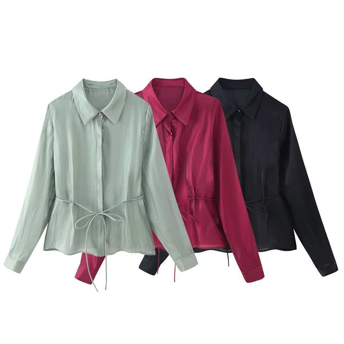 summer fashionable shirt with bow
