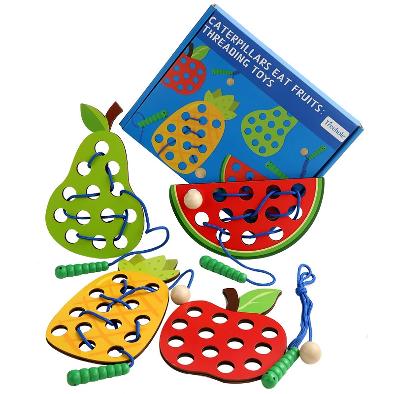 Деревянная игрушка-фрукт для детского сада Montessori, раннее образование