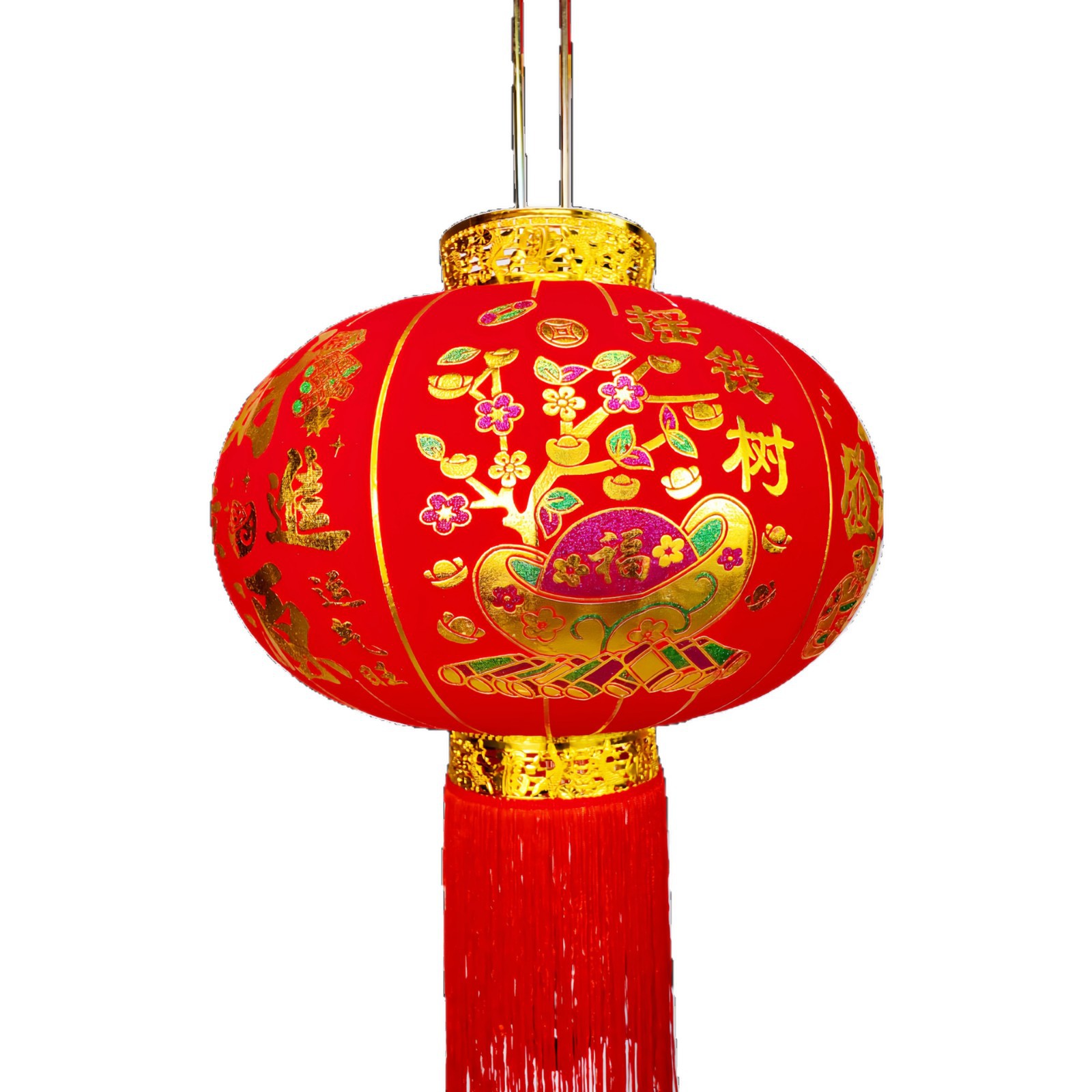 【メーカー】卸売り大紅提灯旧正月植毛提灯防水新年提灯結婚ジョーペンダント