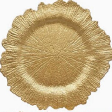 Plato Base Decorativo de Plástico con Diseño de Concha para Bodas y Banquetes image 44