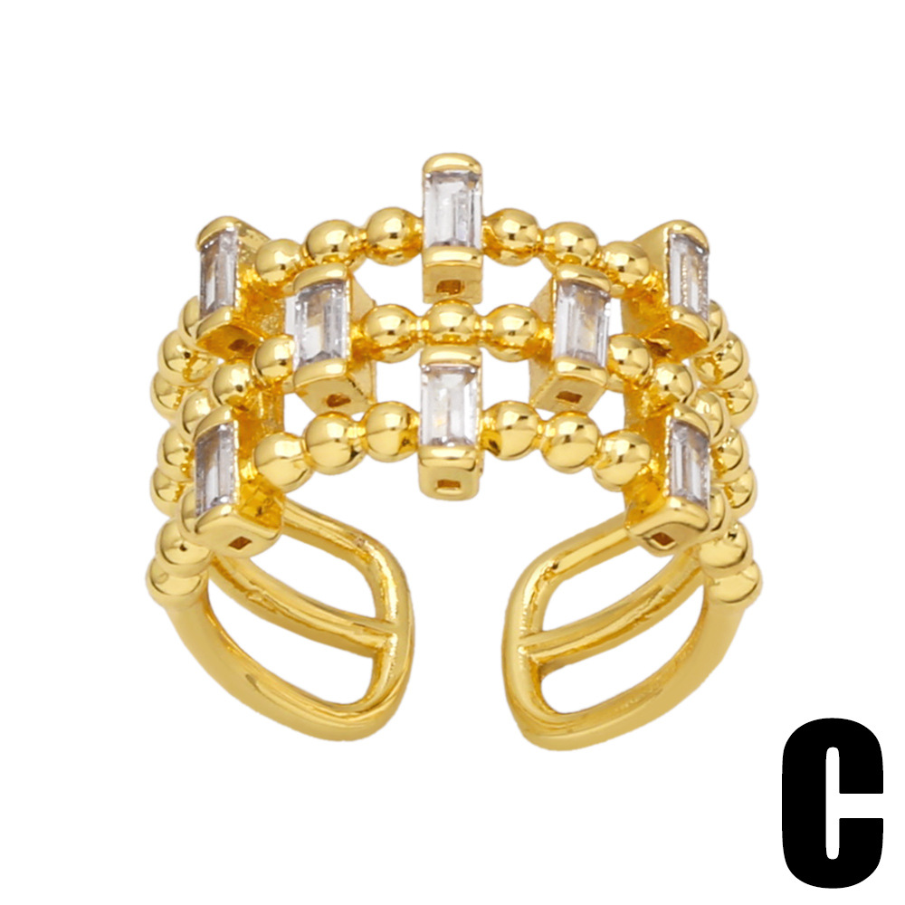 Fashion Butterfly Shaped Geometric Index Finger Simple Copper Ring Female