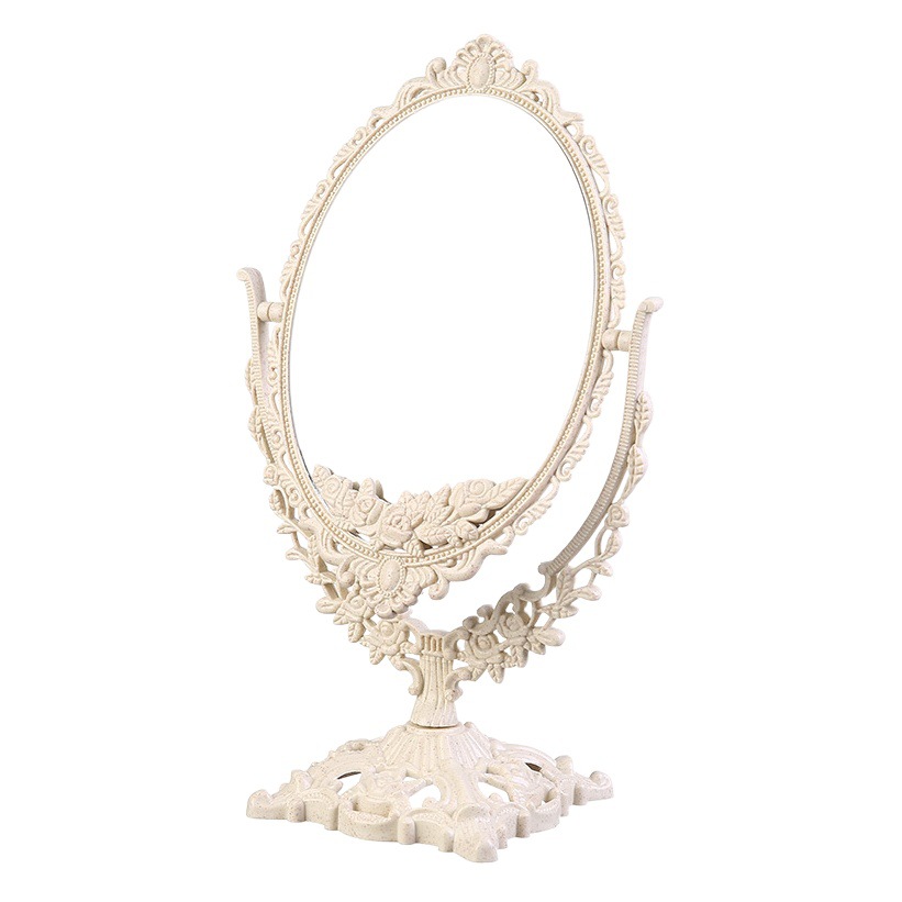 Escritorio Casa De pie maquillaje espejo retro Palacio estilo escritorio giratorio dormitorio estudiante maquillaje espejo chica