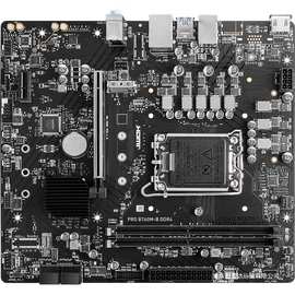 微星PRO B760M-B DDR4 游戏电脑主板适用 支持CPU13400F/14400