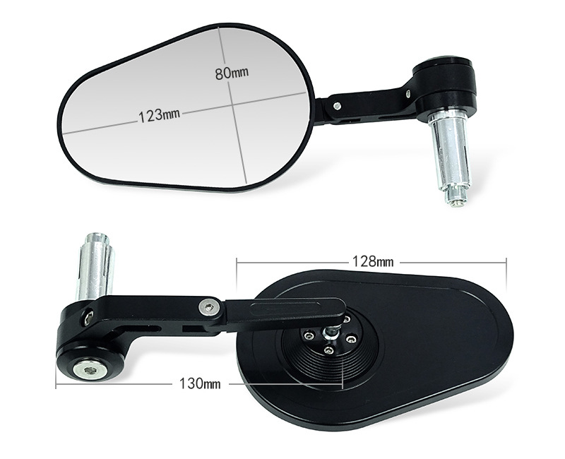 Applicable to Sandi 300 black flag jinjila motorcycle calf No. 9 Yadi Electric car modified rearview mirror handle