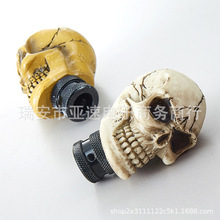 跨境热销 汽车改装 骷髅头鬼头档把杆  手动挡变速杆波棍头