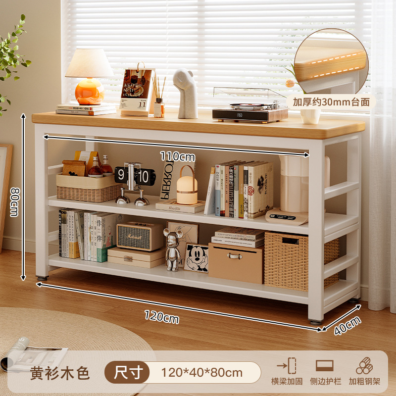 Estante de libros de piso integrado contra la pared hogar multicapa hierro forjado libro de dibujo estante de almacenamiento gabinete de oficina