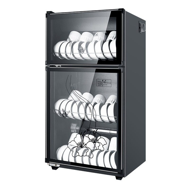 Nuevo gabinete de desinfección de palillos y palillos, mesa de negocios doméstica vertical de doble puerta de acero inoxidable, gabinete de desinfección de escritorio de cocina de pequeño hotel image 5