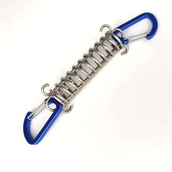 Blue D type flat buckle