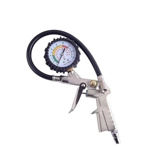 Tire Pressure Gauge, High-Precision Air Pressure Gauge with Inflation Head, Inflation and Deflation Pressure Measurement, Three-In-One Tire Pressure Monitor