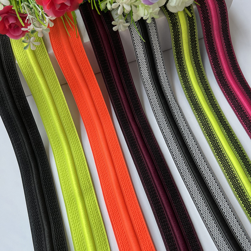新款3cm彩色提花抽绳松紧带 服装休闲运动裤头拉绳弹力橡筋带批发
