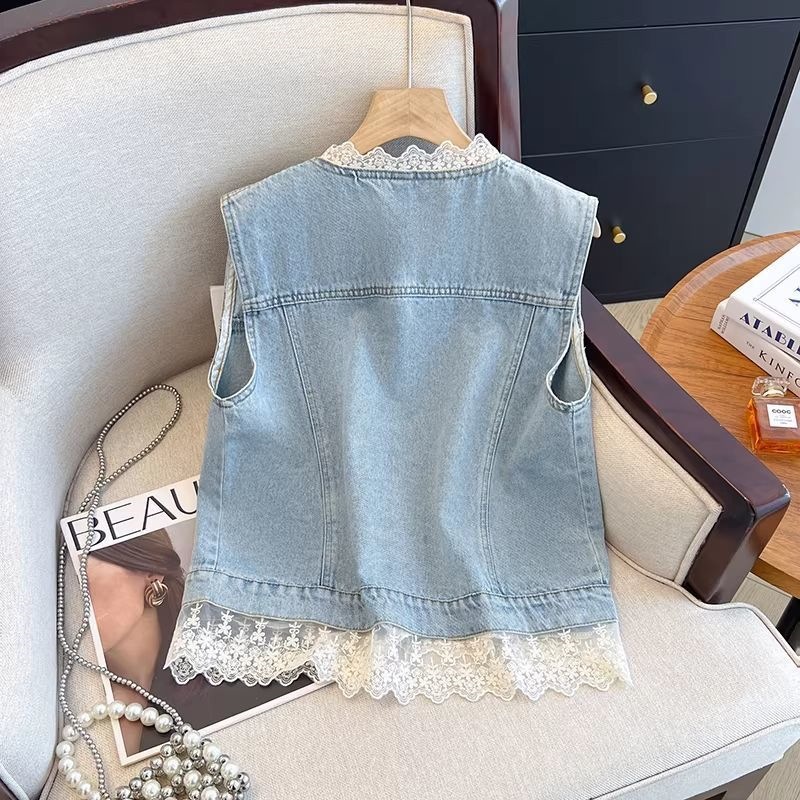 2026 nuevo chaqueta de hombro suelta y versátil de hombre pequeño sin mangas chaqueta de hombro image 4