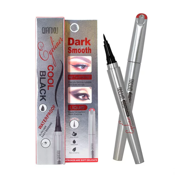 QIANXIU Slim Black Liquid Eyeliner Pen is waterproof, sweat-resistant, long-lasting, and does not smudge, suitable for Middle Eastern and European cross-border foreign trade