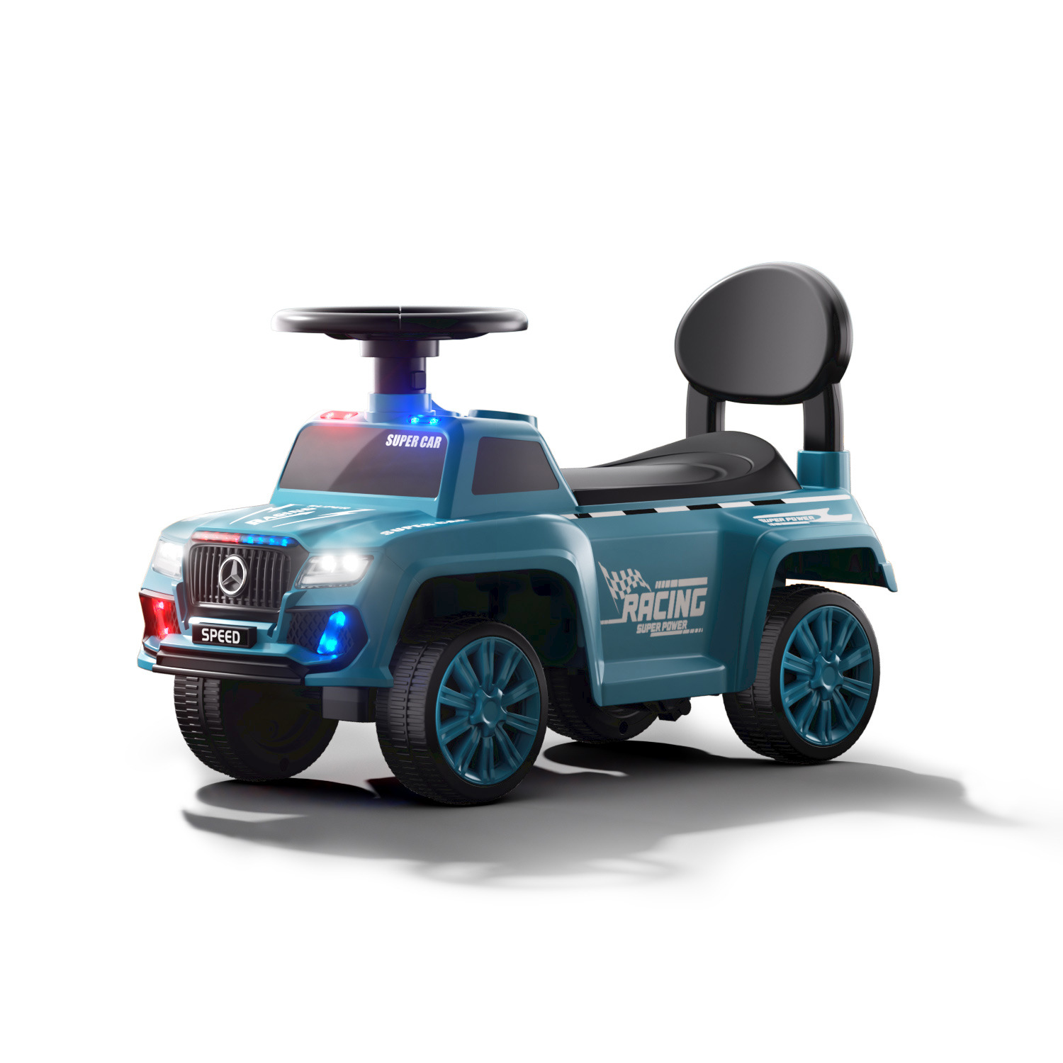 Nuevo patín eléctrico para niños patín anti-rollback puzzle educación temprana protección de seguridad caminante motocicleta de playa