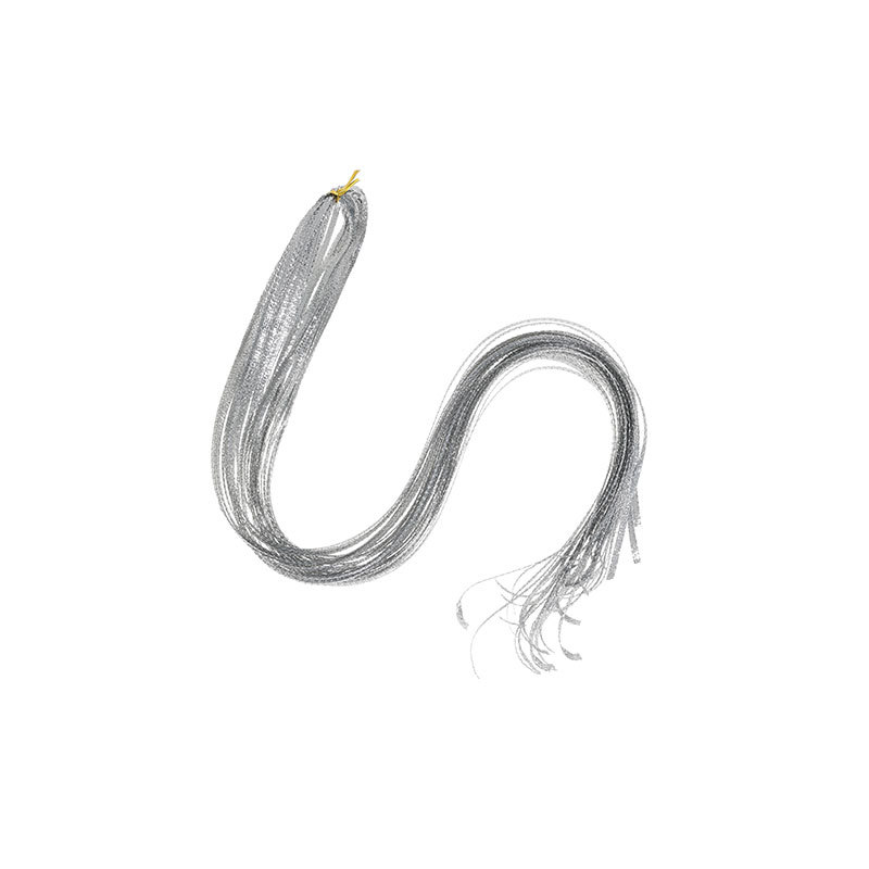 Accesorios de baile callejero para chicas trenzadas cuerdas de plata chicas sucias de jazz personales trenzadas rendimiento tocado