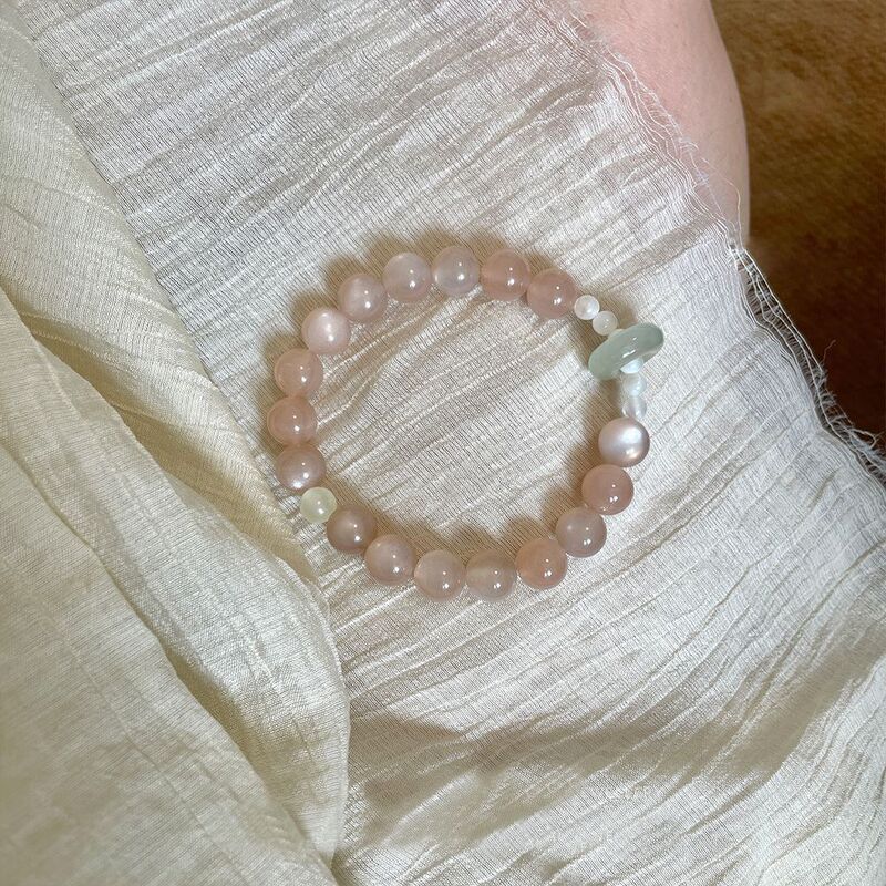 Song Xue Yuan Silk Original Natural Simple Sun Stone Elegant Cold Style Bracelet Niche French Retro Fairy