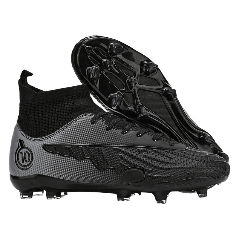Zapatos de fútbol transfronterizos para hombre y mujer, tacos para estudiantes y adultos, tacos largos para entrenamiento en césped artificial AG, zapatos profesionales transpirables y antideslizantes.