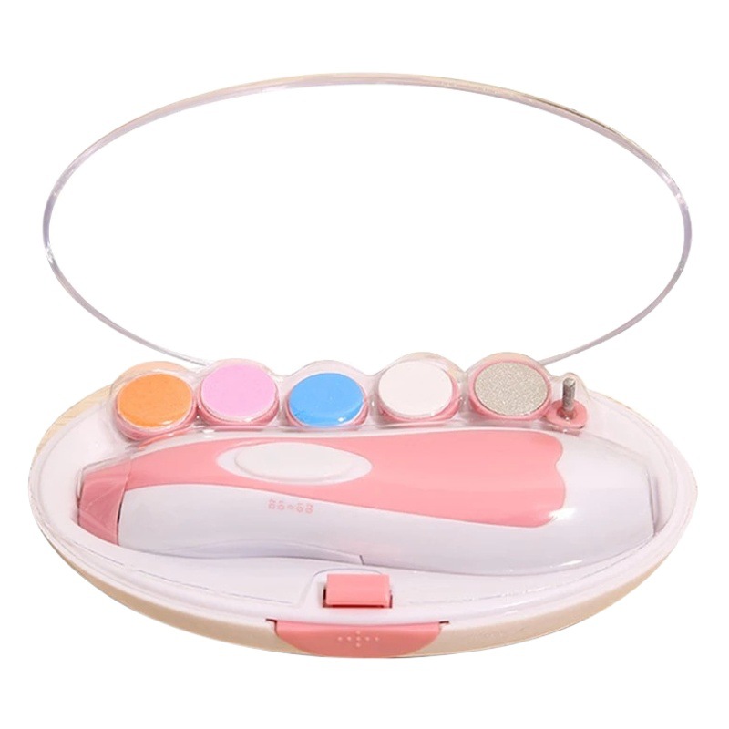 Hot Selling Multifunctional Baby Electric Nail Polisher Silent Baby Manicure Care Set Manicure Machine Spot Wholesale