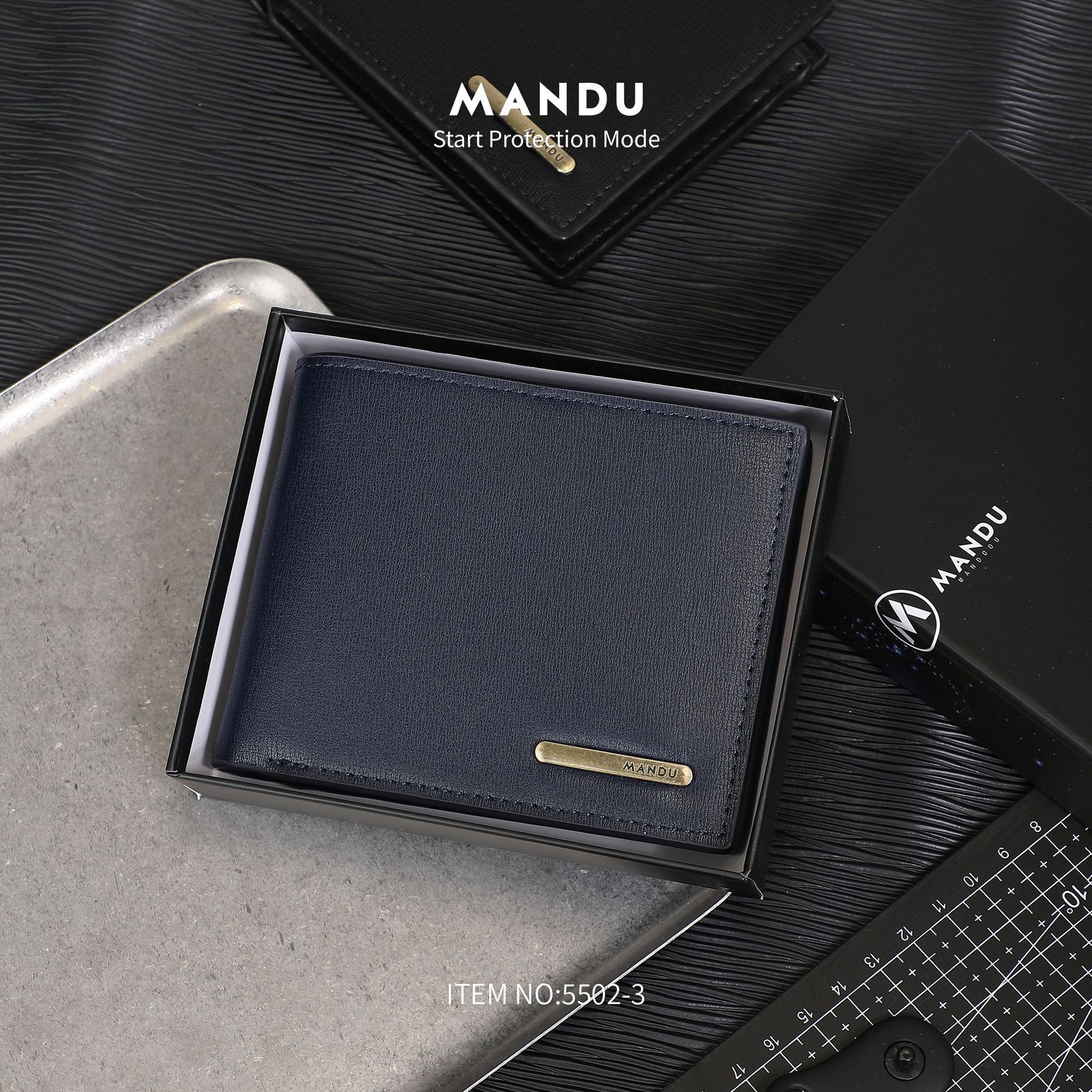 跨境厂家直销现货横款钱包男士商务休闲短款钱夹包零钱卡包大容量