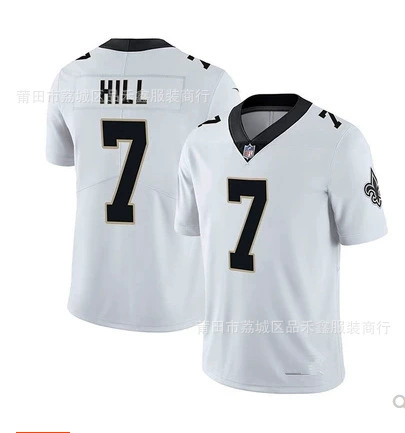 Футбольная форма Saints 41#Alvin Kamara 7# HILL Hydrangea Jacket