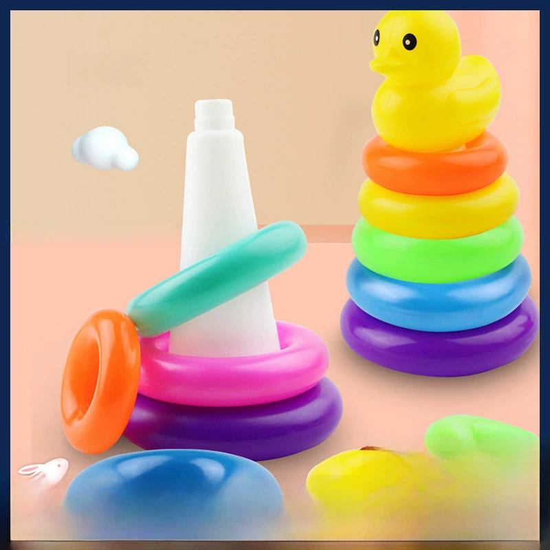 BDuck, игрушка, башня, кольца, Дженга, оптом