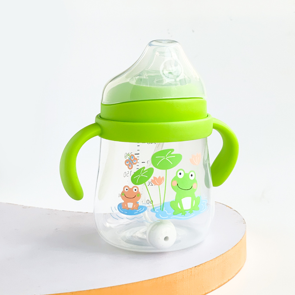 Fabricante de origen Taza de agua para niños Taza de pico de pato Taza de paja Taza de plástico Taza de agua 360 Serie completa de tazas para bebés