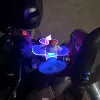 Yugui Dog Papa [Blue luminous small plane - sending traceless glue]