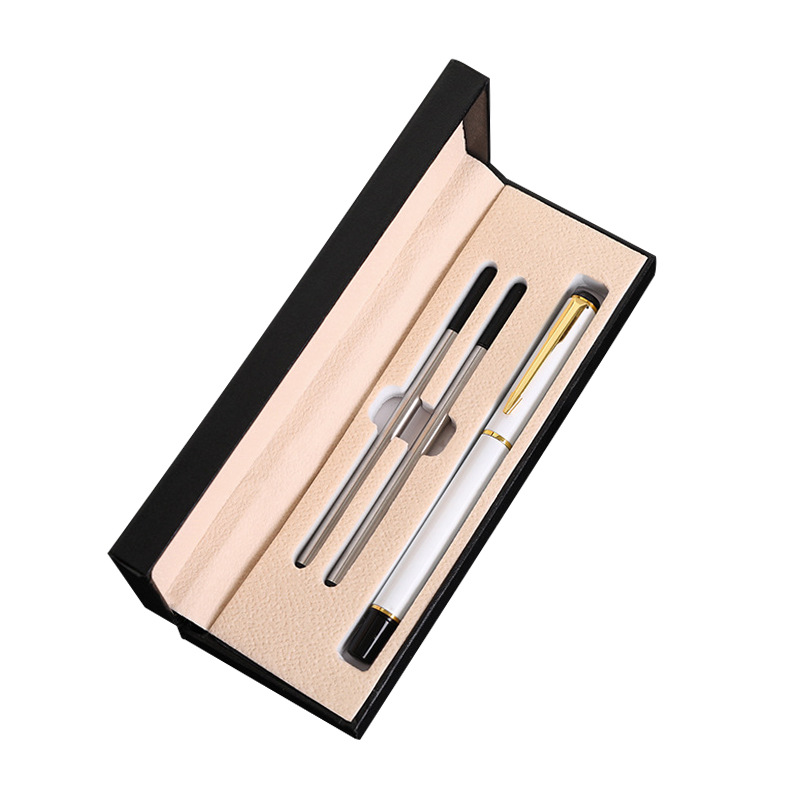 Pluma de firma de metal traje de regalo de gama alta reunión de negocios pluma de gel pluma de firma traje de impresión LOGO