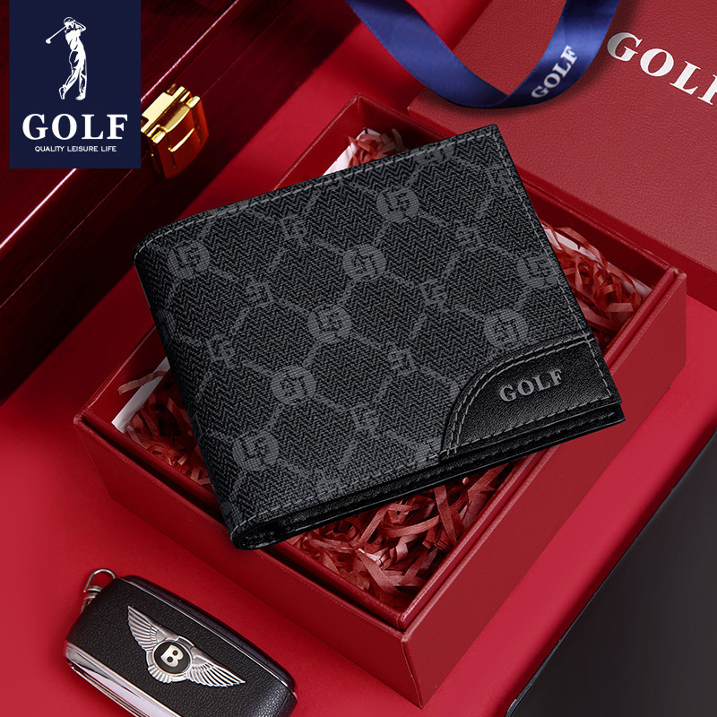 GOLF Men's Wallet 2022 New Casual Wallet Casual Business Card Holder Multi-card Slot Large Capacity Short Wallet GOLF Men's Wallet 2022 New Casual Wallet Casual Business Card Holder Multi-card Slot Large Capacity Short Wallet