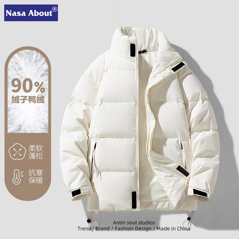 La NASA abajo chaqueta de los hombres de invierno 2023 nuevo pato blanco al aire libre abajo chaqueta de alto grado engrosada abrigo todo a juego