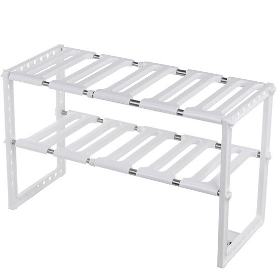 Cocina fregadero retráctil estante de almacenamiento baño plástico piso multi-capa rack de almacenamiento estante de almacenamiento retráctil