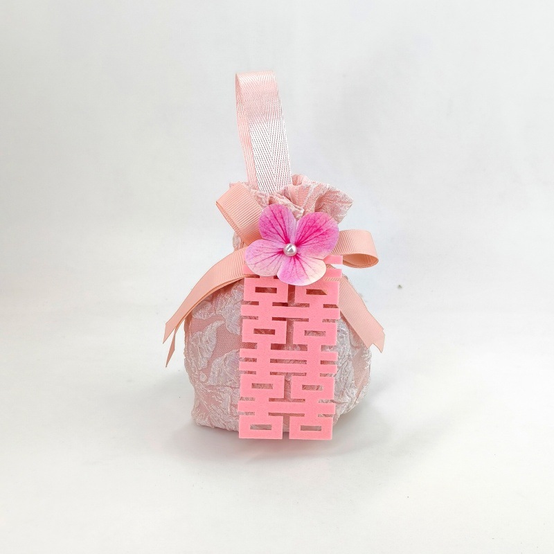 핑크 + 창시 펠트 + 꽃