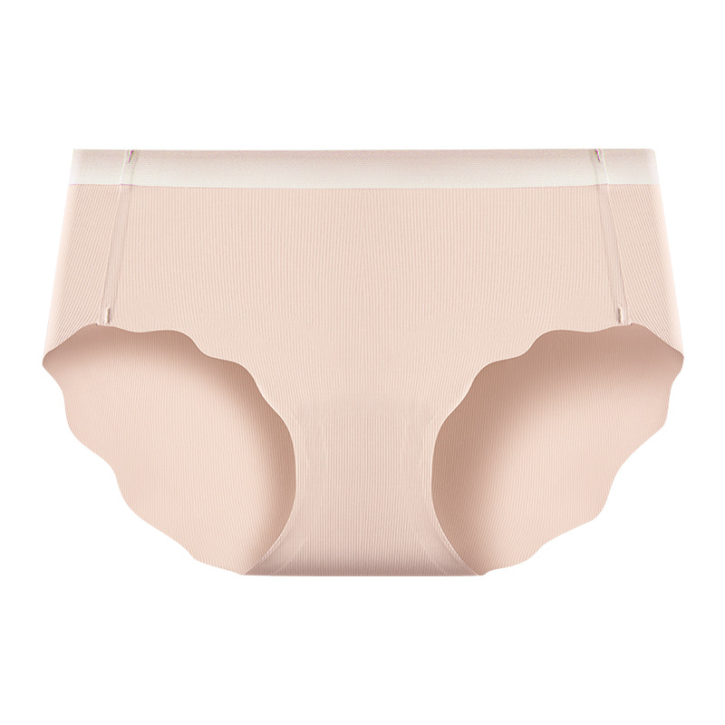 Yoga sin costuras nuevo deporte seda de hielo de secado rápido degradado sin costuras seda alargada entrepierna antibacteriana triángulo ropa interior para mujer cabeza