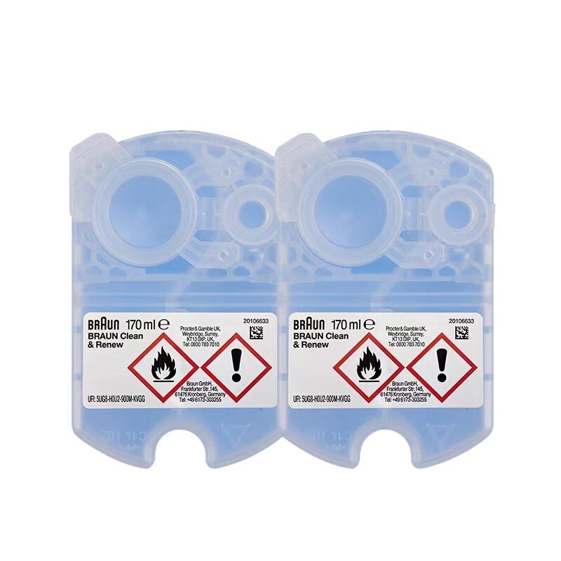 Imported compatible Braun shaver accessories cleaning fluid official genuine high-efficiency lubricant 4-pack