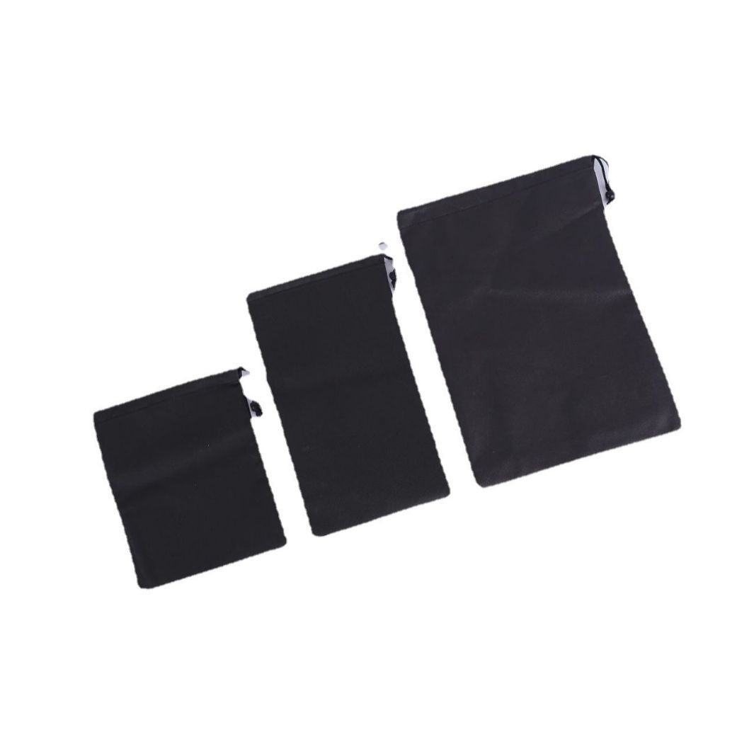 源头工厂打折了现货供应黑色无纺布袋小礼品收纳袋束口袋批发