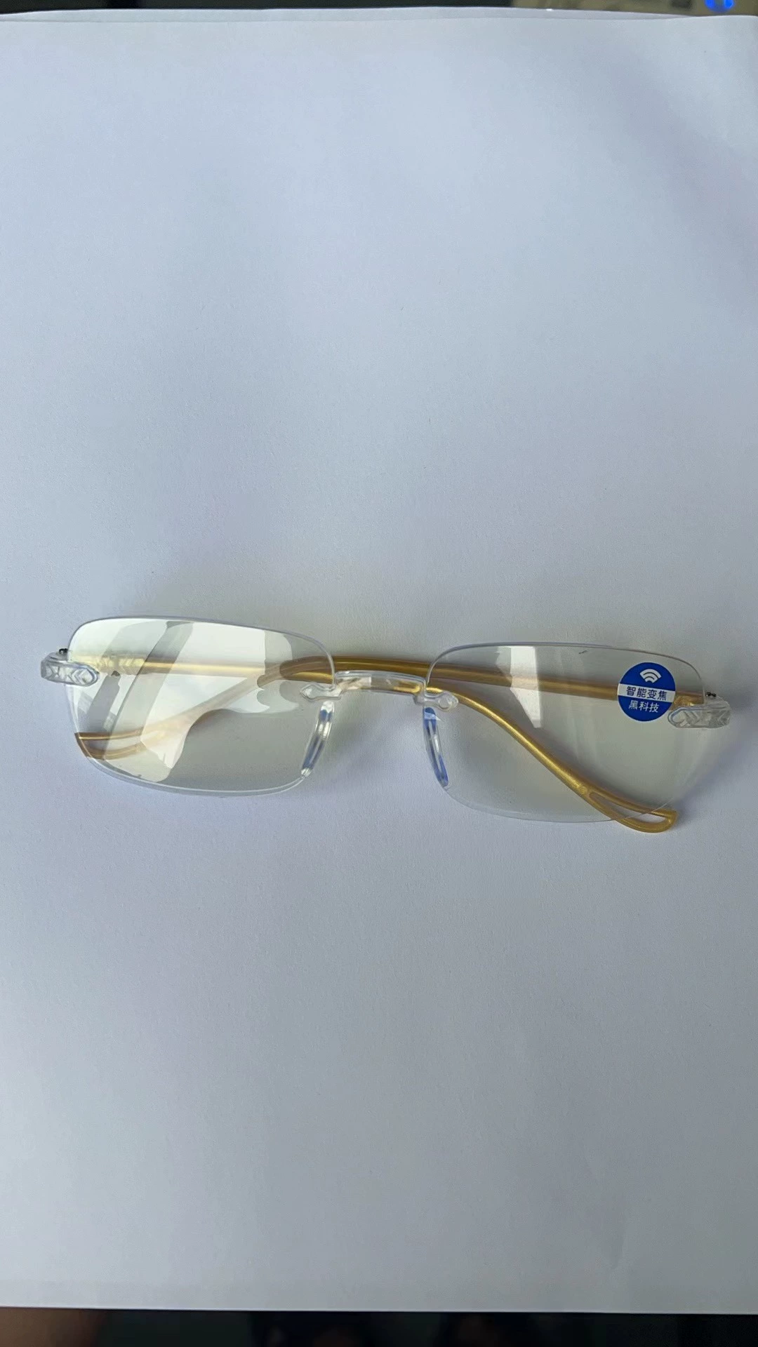 Складной умный зум-очков Frameless glasses, анти-синий свет, гранёный край — модели 9352/9430