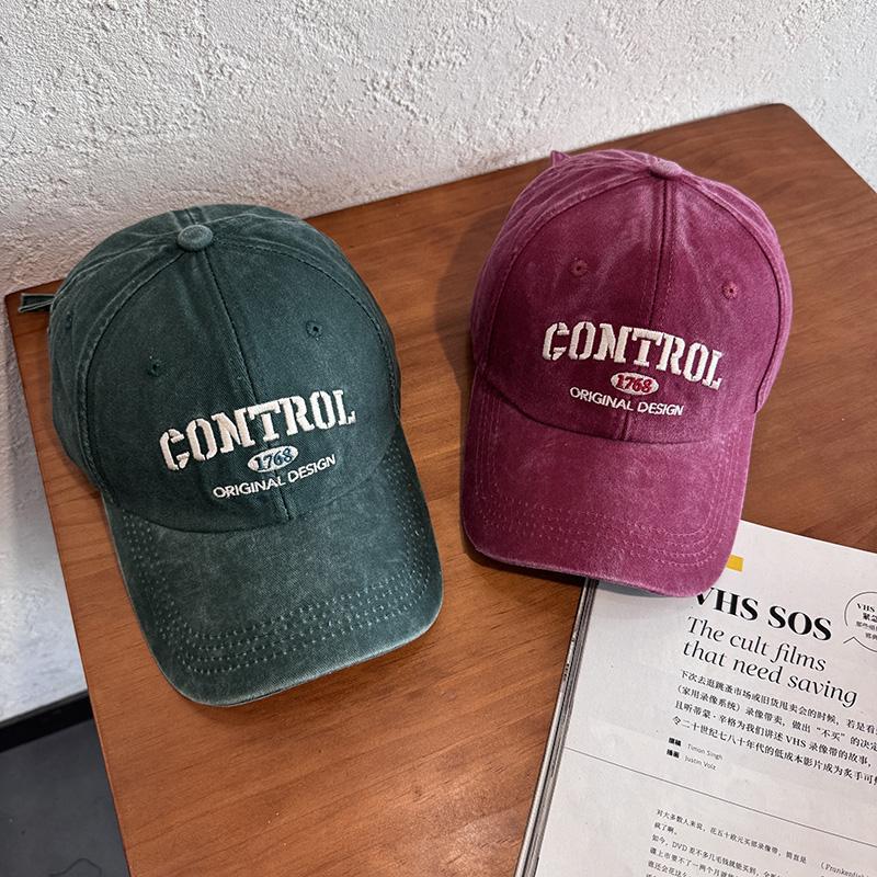 Retro americano lavado con agua hacer viejas letras punzadas gorra de lengua mujer al aire libre hombre ocio sombrero de béisbol de protección solar