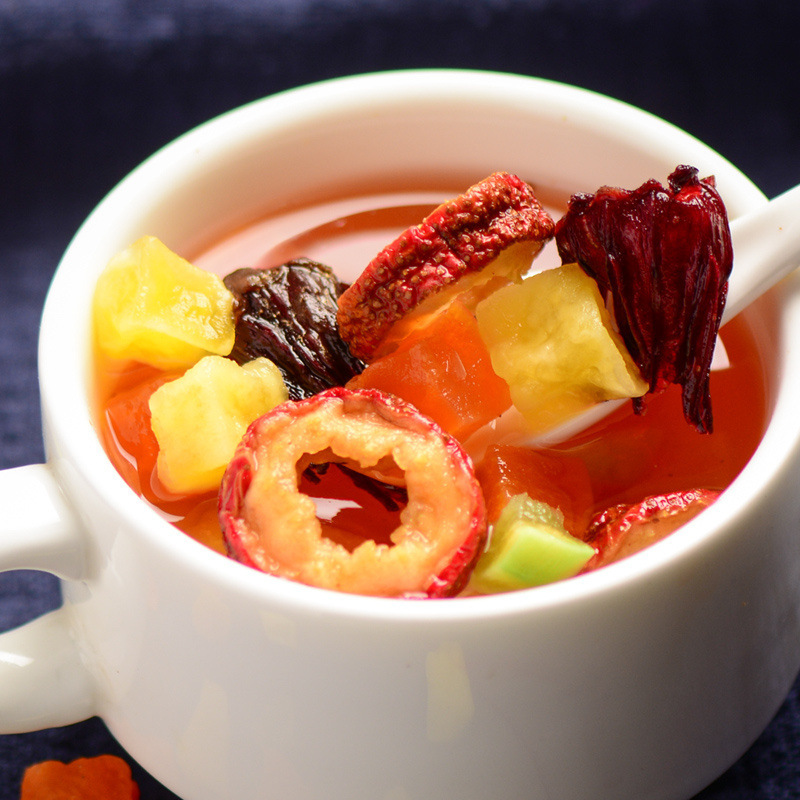 Internet-Famous Fruit Tea Paris Champs-Élysées Fruit Tea 160g Can Rose Flower Tea Roselle Fruit Tea Dried Fruit Tea Flower Tea