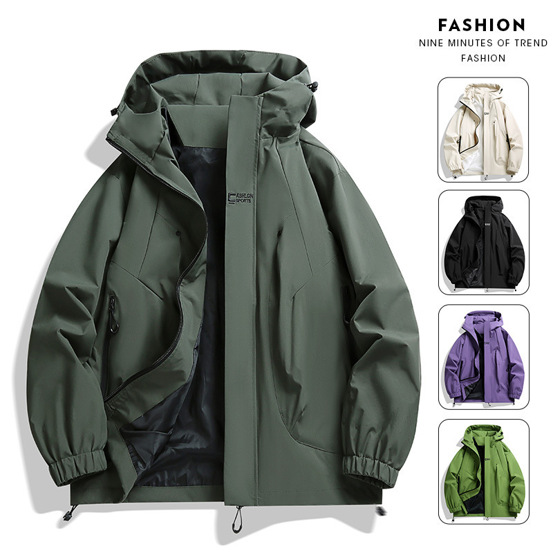2025 New Couple Style Jacket Men's Spring and Autumn Jacket Men's Thin Jacket Women's Waterproof Coat Outdoor